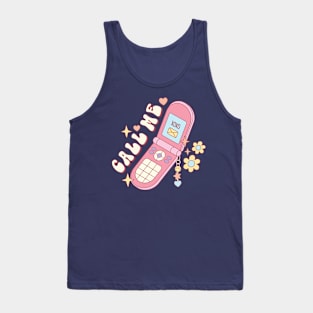 Call Me XOXO Vintage Retro Valentine Design Tank Top